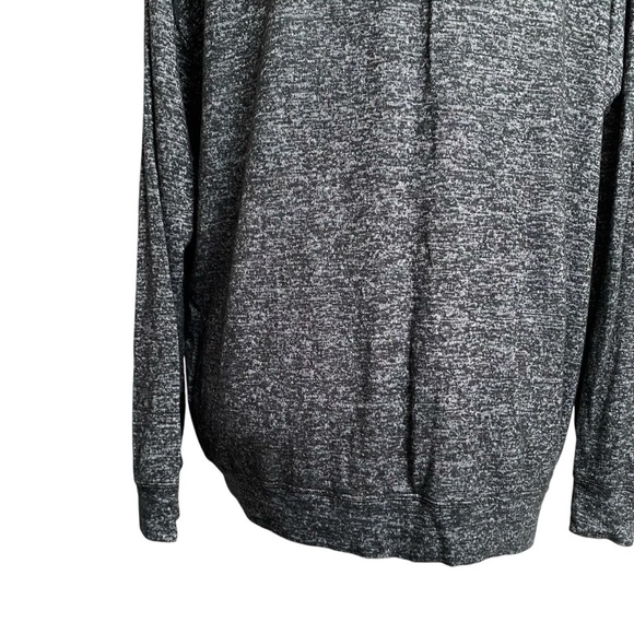 Athleta Black Gray Long Sleeve Relaxed Fit Tunic Top Size Medium - Picture 10 of 12